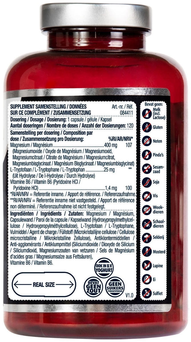Lucovitaal Magnesium 400 Met Vitamine B6 & L-tryptofaan 120 capsules