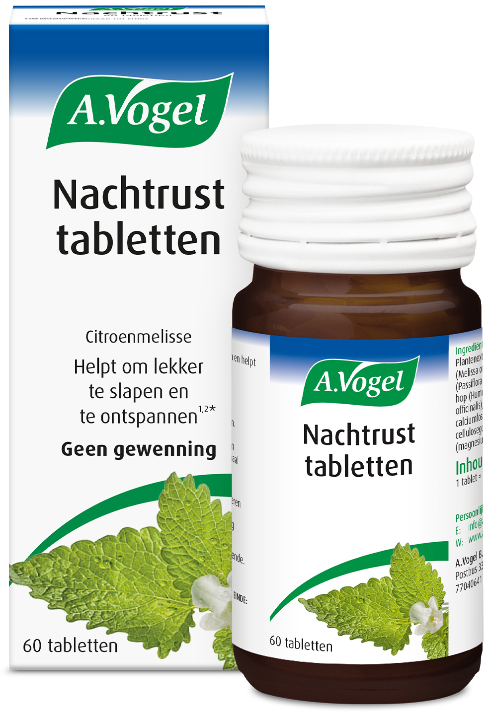 A.Vogel Dormeasan Citroenmelisse Nachtrust tabletten 60 Stuks