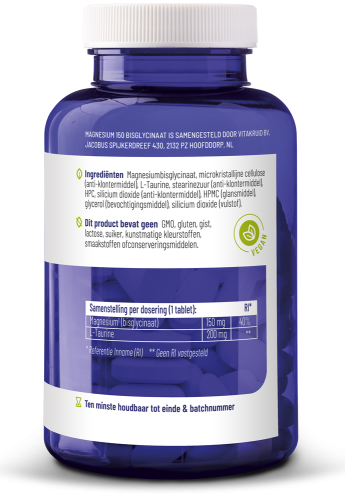 Vitakruid Magnesium 150 Bisglycinaat 90 tabletten