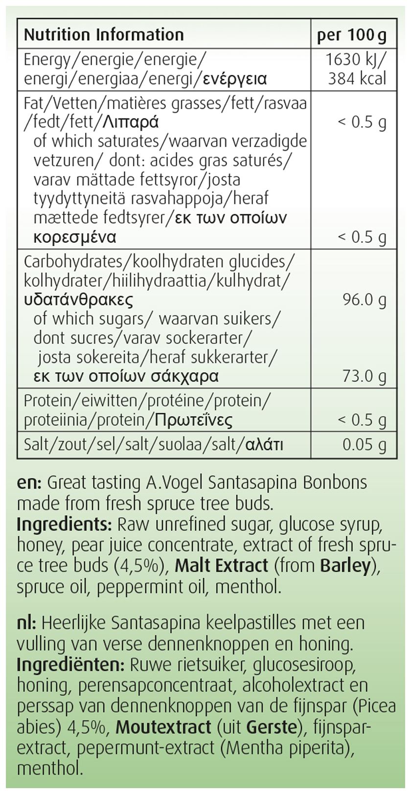 A.Vogel Santasapina pastilles 100 gram