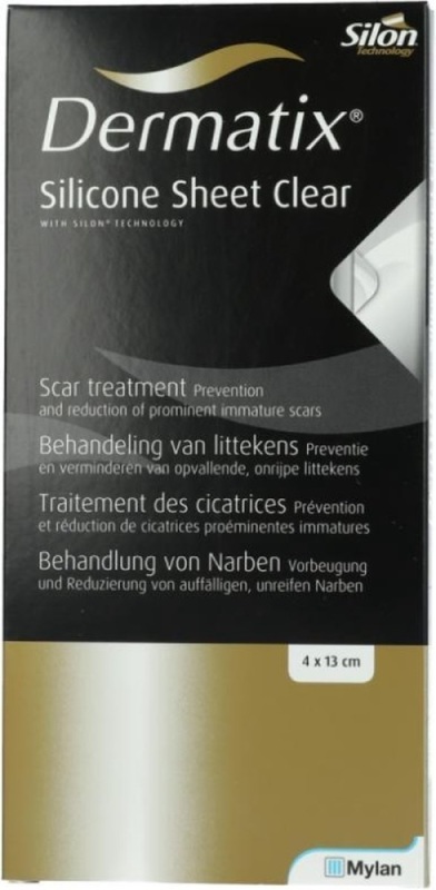 Silicone Sheet Clear 4x13cm 1 Stuk