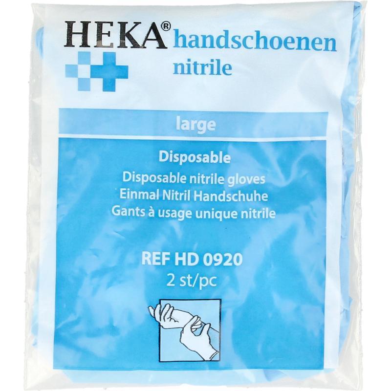 HEKA Handschoen nitril maat L 1 Paar