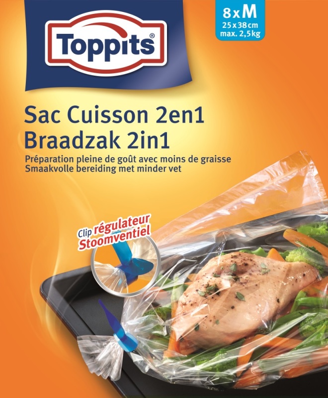 Toppits Braadzakken 8st