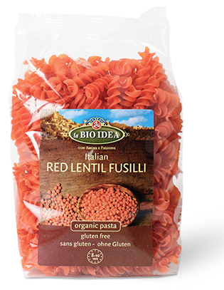 Fusilli Rode Linzen 250gr