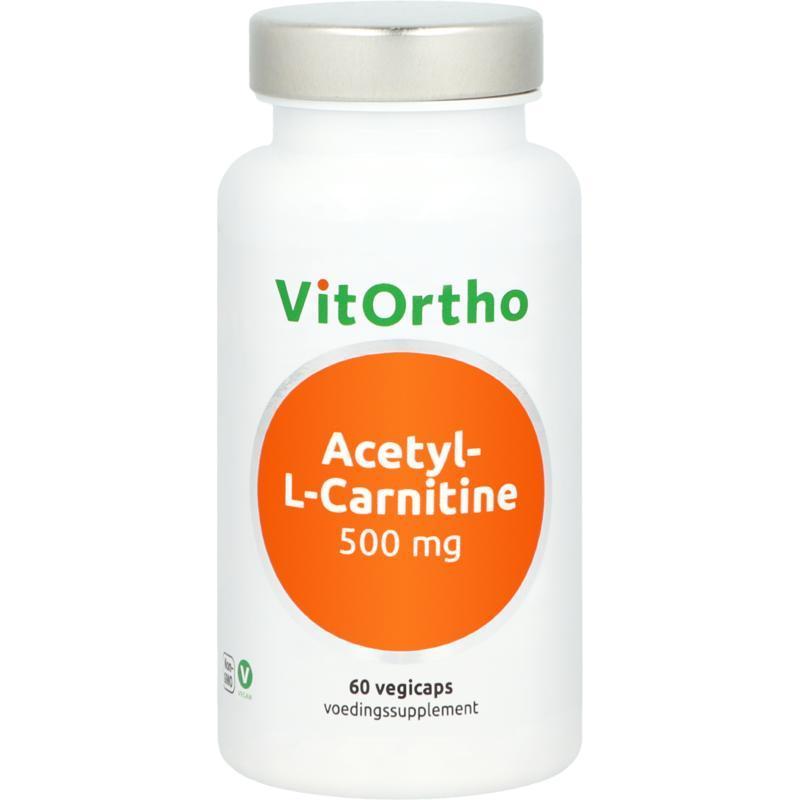 VitOrtho Acetyl-L-Carnitine 500 mg 60 Vegicaps
