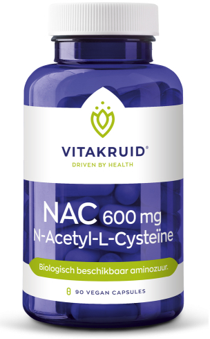 Vitakruid NAC 600 mg N-Acetyl-L-Cysteine 90 vegacapsules