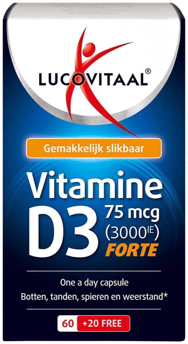 Lucovitaal Vitamine D3 75 mcg 80 capsules
