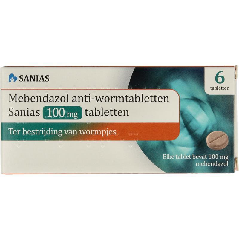 MEBENDAZOL 100MG APOTEX UAD 6TAB