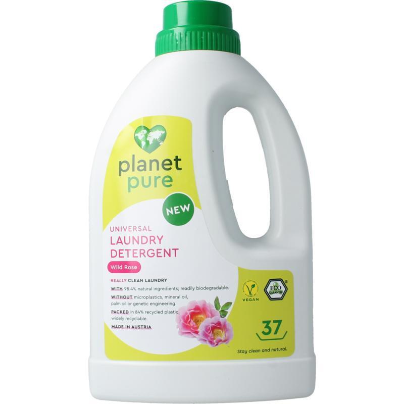 Planet Pure Wasmiddel vloeibaar universeel wild rose 1480ml