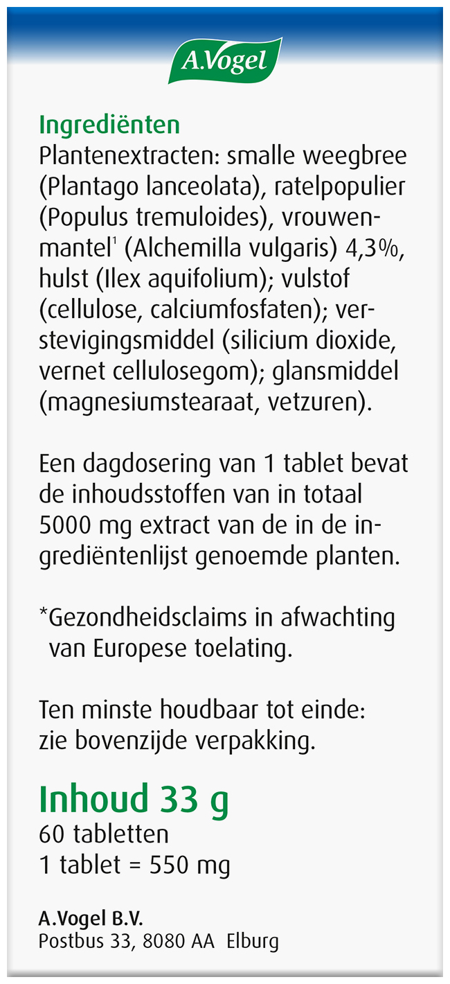 A.Vogel Alchemilla gewrichten tabletten 60 Stuks