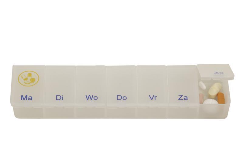 Pillendoos 1 week transparant NL 1st