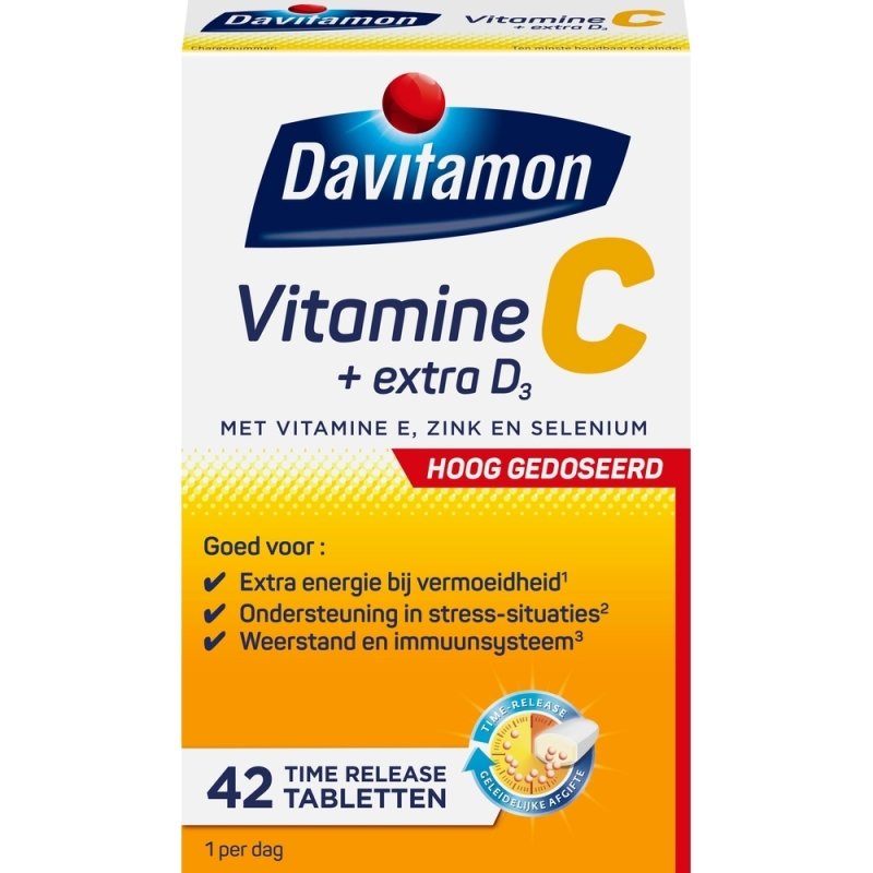 Vitamine C + Extra D3 42 tabletten