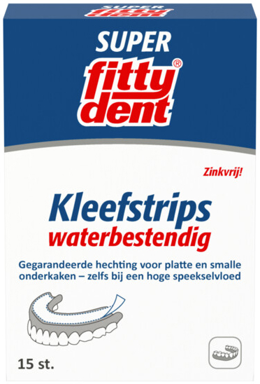 Fittydent Super Kleefstrips 15 stuks