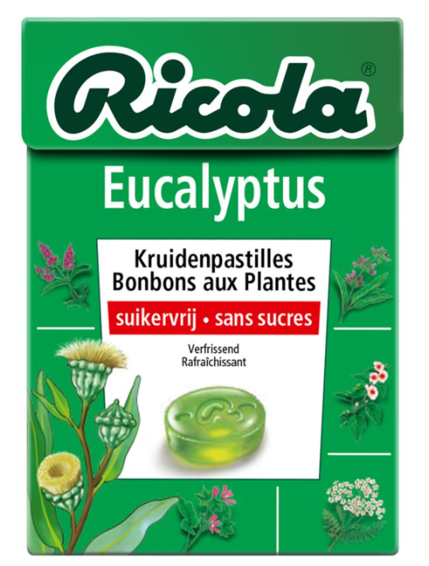 Eucalyptus Kruidenpastilles Suikervrij 50gr
