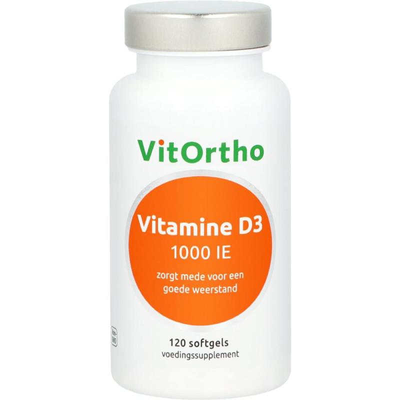 Vitamine D3 1000 IE 120 softgels