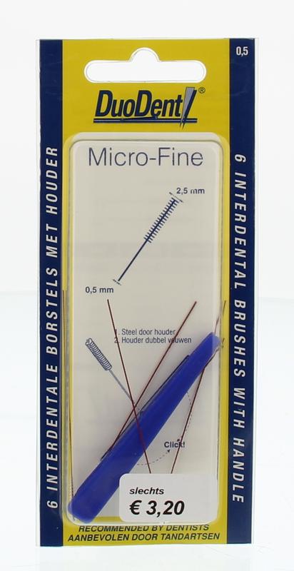 Interdentaal borstel microfine 0.5 6st