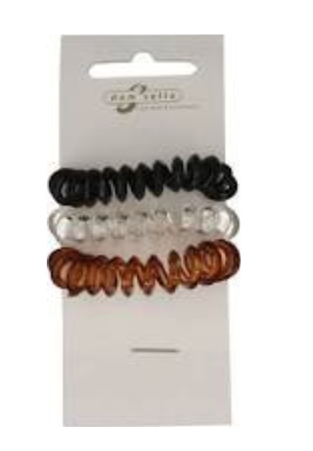 Damselle Haarelastiek Invisible 3 stuks