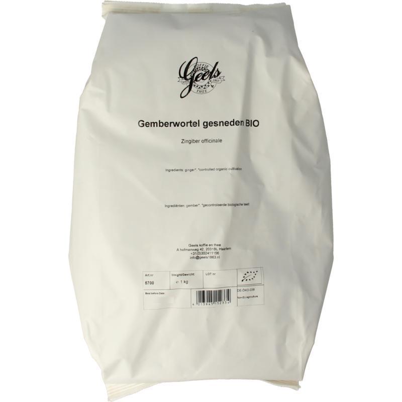 Geels Gemberwortel gesneden bio 1000g