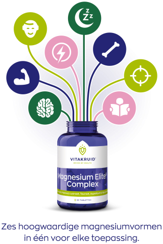 Vitakruid Magnesium Elite6 Complex 90 Tabletten