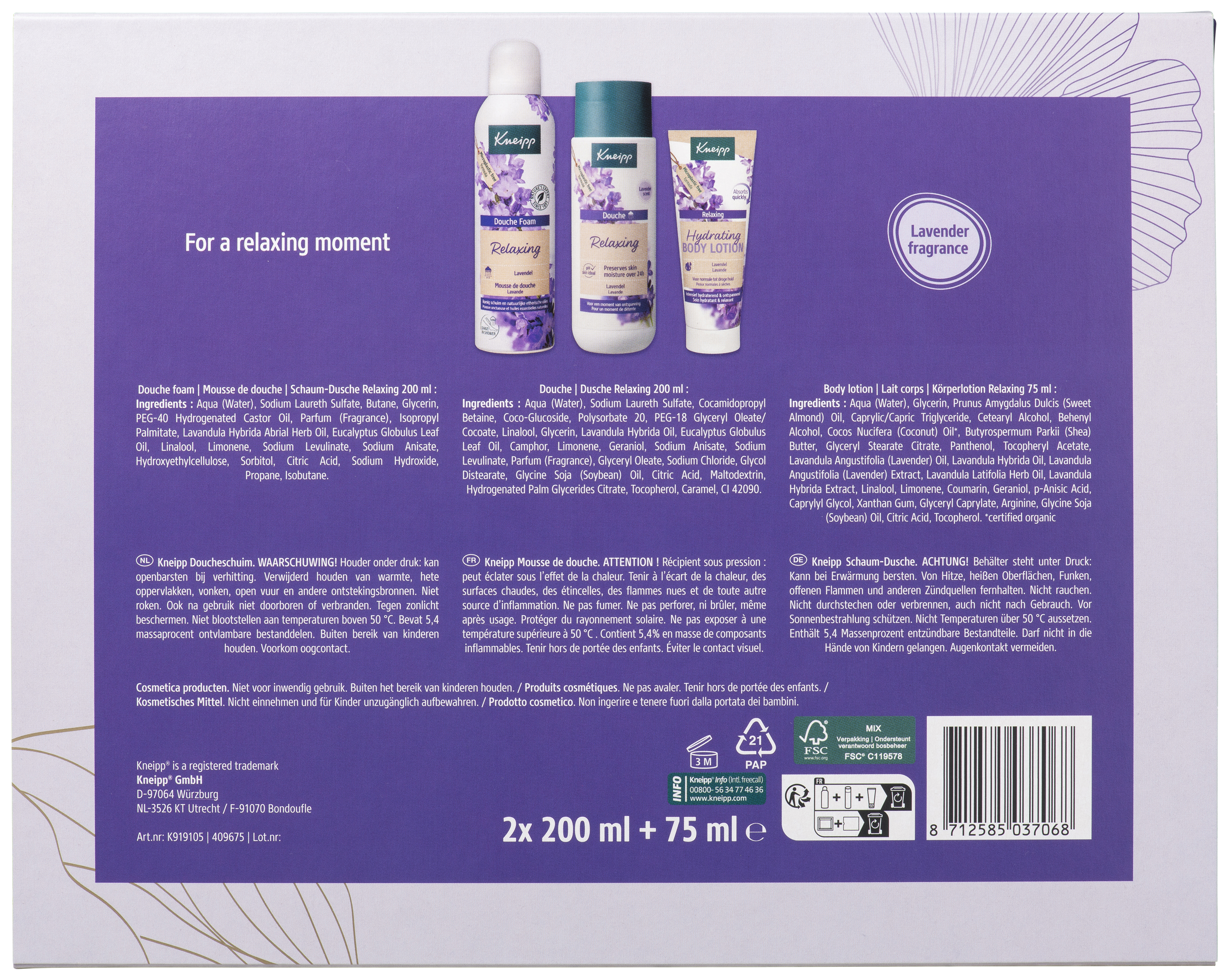 Kneipp Geschenkset Luxe Relaxing 1 Set