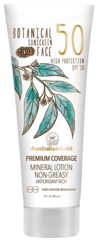 Australian Gold Botanical SPF 50 Tinted Face Lotion Fair-Light 88ml