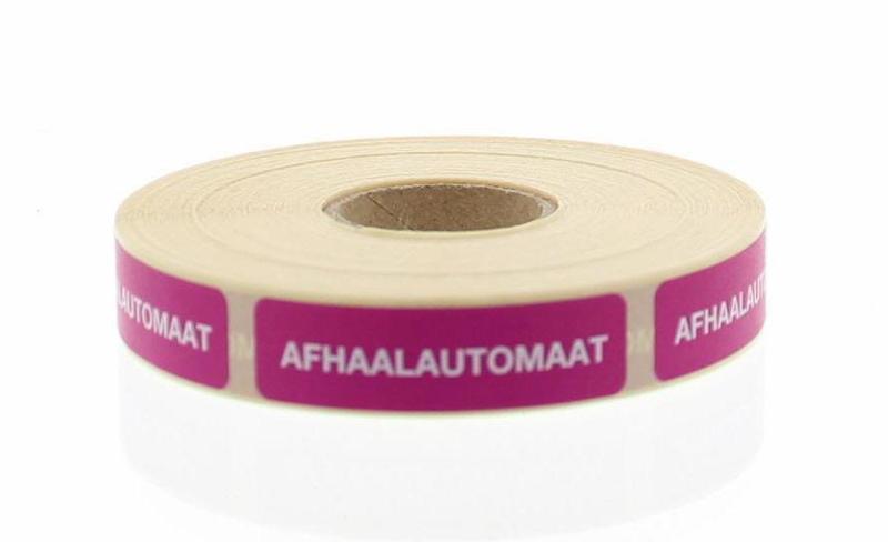 Strooketiket afhaalautomaat 12 x 44mm 750st