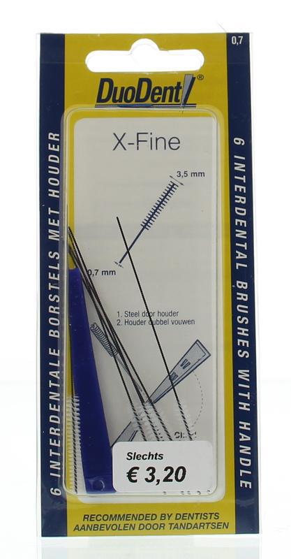 Interdentaal borstel extra fine 0.7 6st