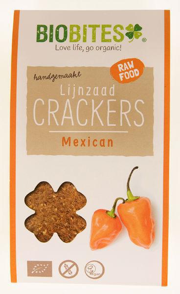 Lijnzaad Crackers Raw Mexican 2st