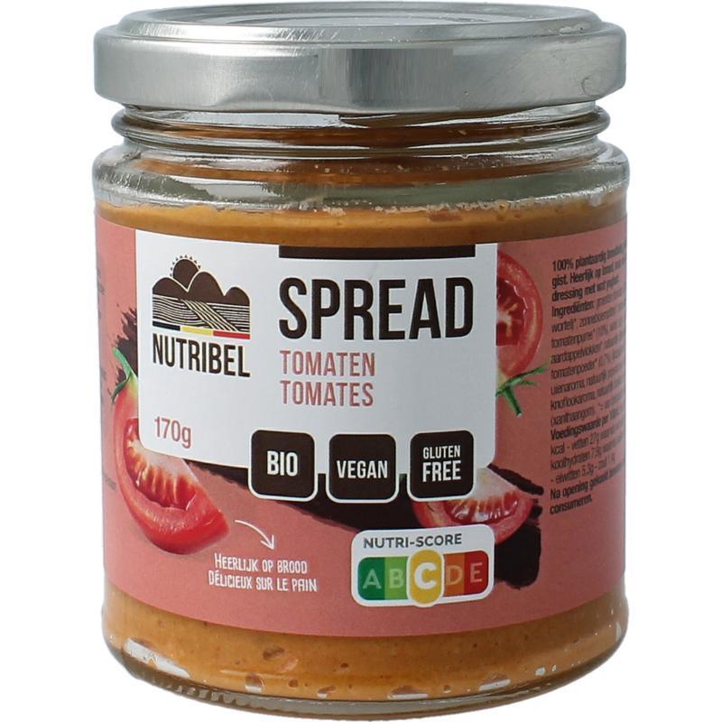 Tomaten spread glutenvrij bio 190ml