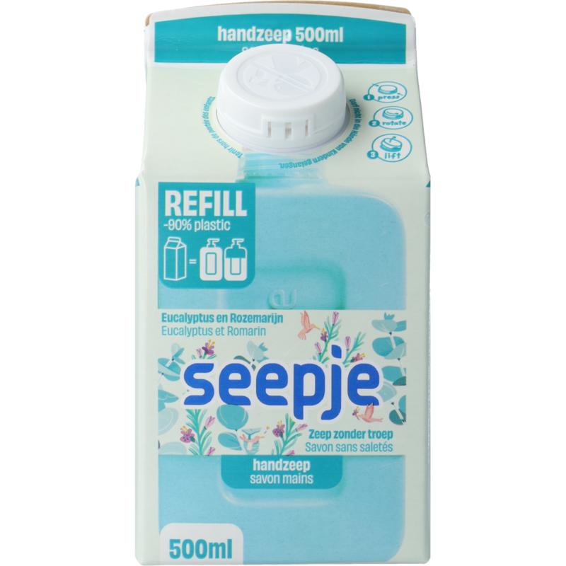 Seepje Handzeep Eucalyptus Rozemarijn Refill 500 ml