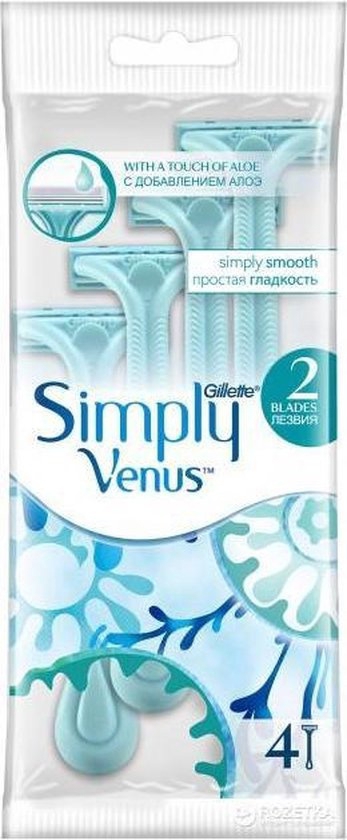 GILLETTE SIMPLY VENUS BASIC ZAKJE 4 STUKS