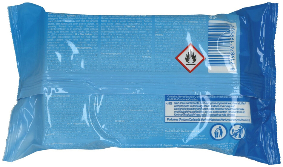 AT HOME CLEAN HYGIENISCHE DOEKJES - GLAS 40 STUKS