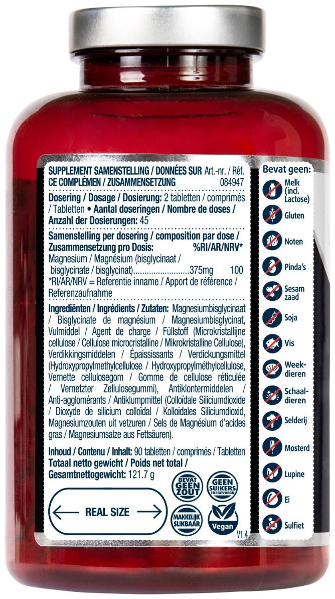 Lucovitaal Magnesium Bisglycinaat 375 mg 90 tabletten