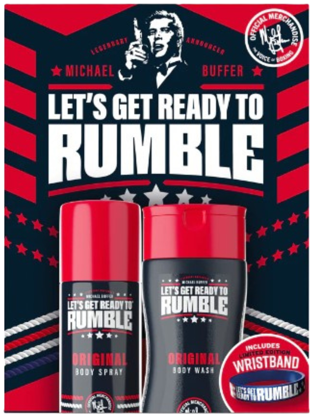 Rumble Men To Rumble Giftset Original Deo Spray+ Shower Gel+ Wristband 1 stuk