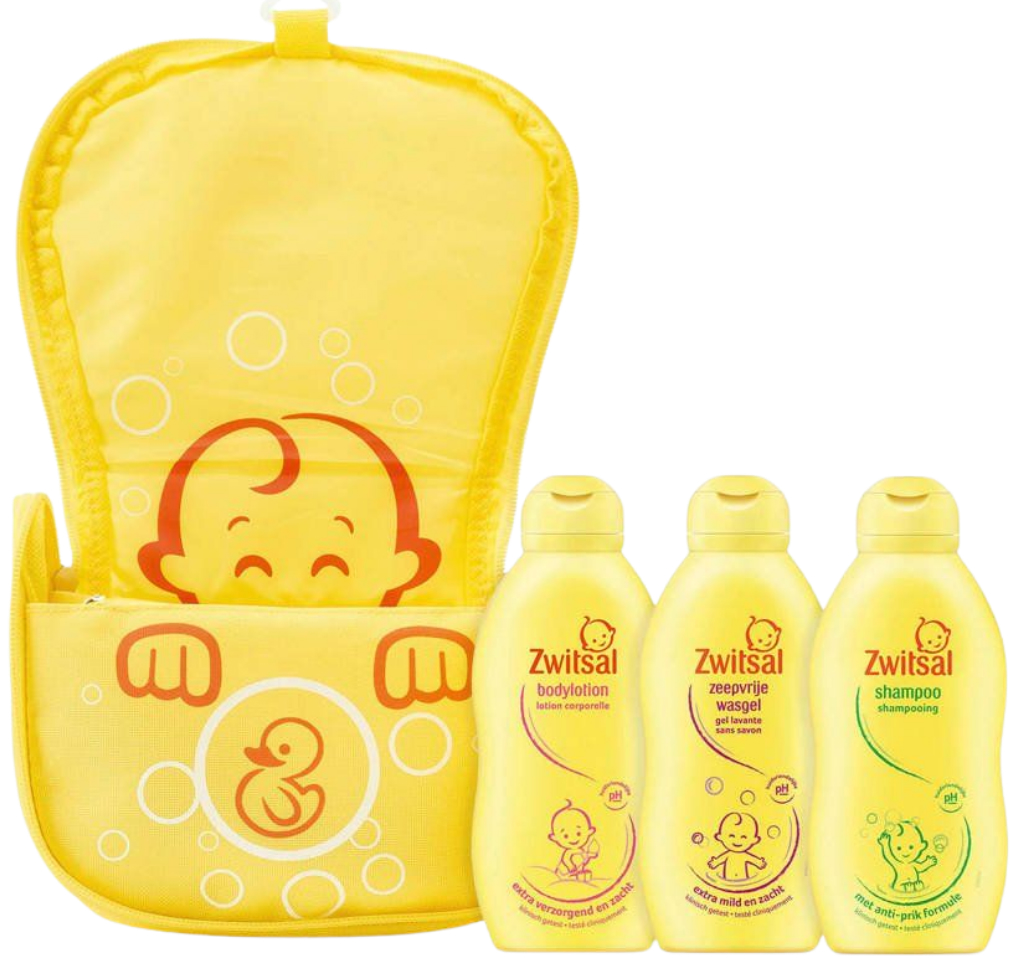 Zwitsal Mini's incl. Toilettas 3 X 200ml
