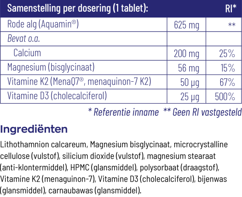 Vitakruid Osta k2 & d3 algae 90 tabletten