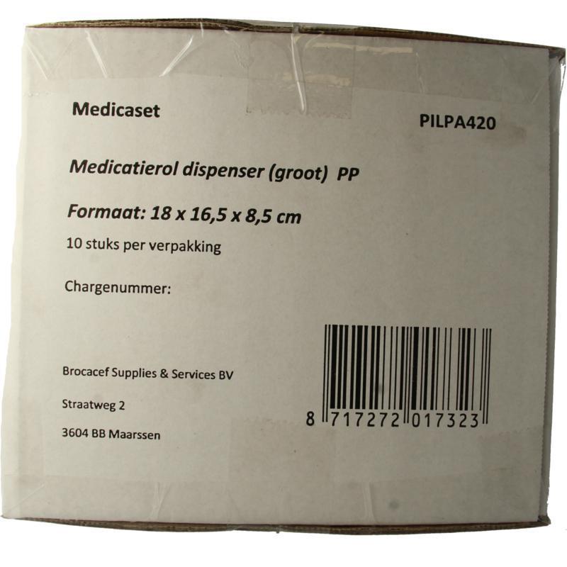 Medicatieroldispenser groot PP 10st