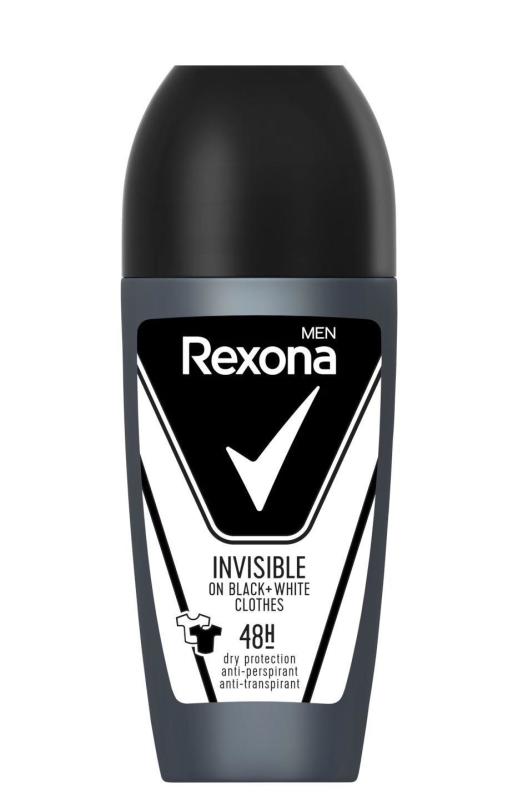 Men Invisible On Black + White Clothes Roll-on 50 ML