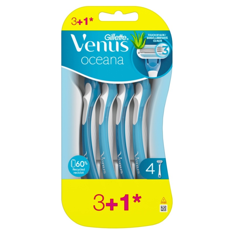 Venus oceana wegwerpmesjes 3+1st