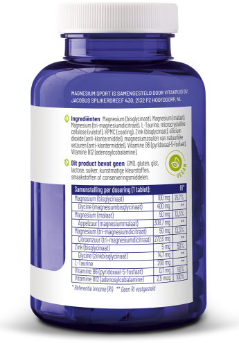 Vitakruid Magnesium Sport 90 Tabletten