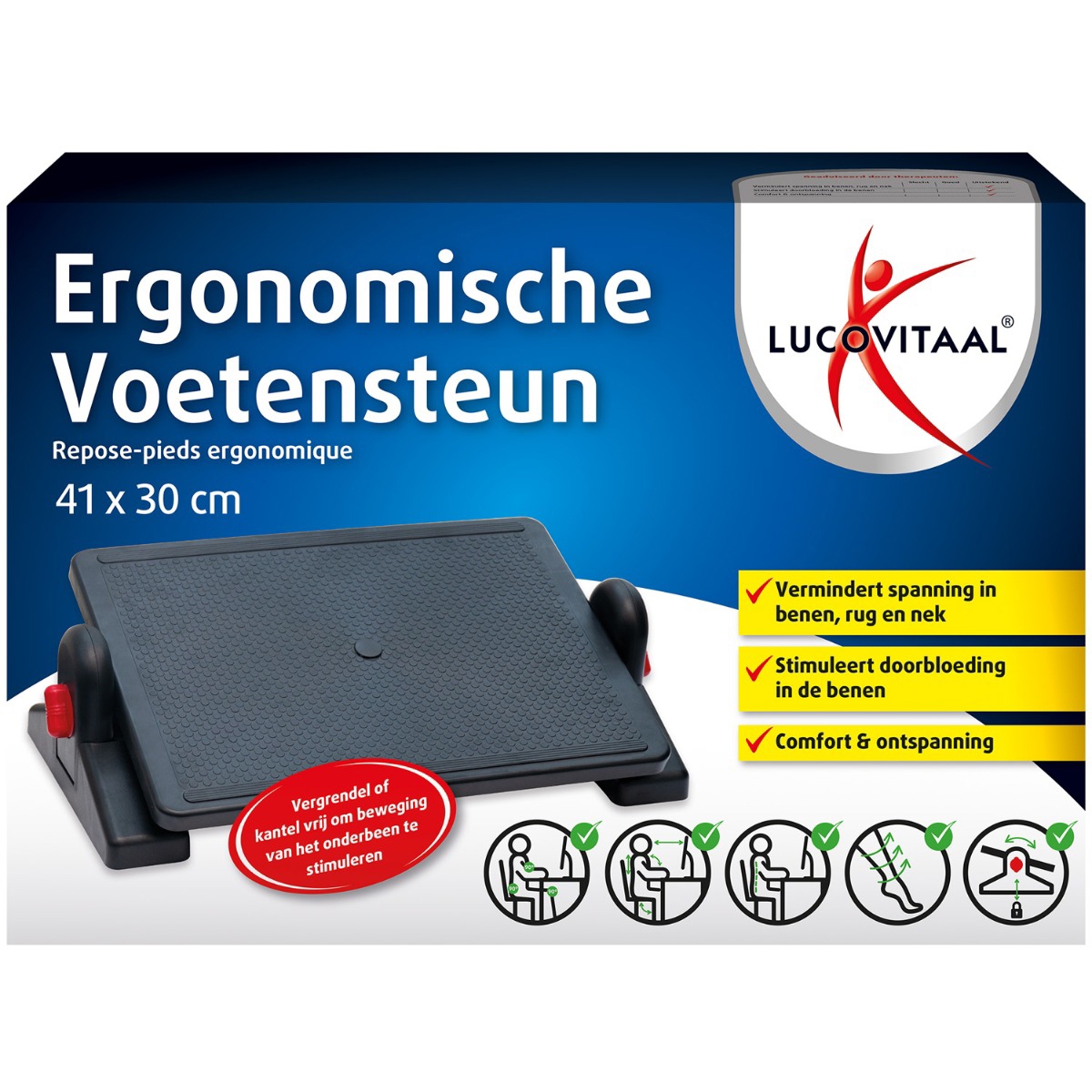 Lucovitaal Ergonomische Voetensteun 1 stuk