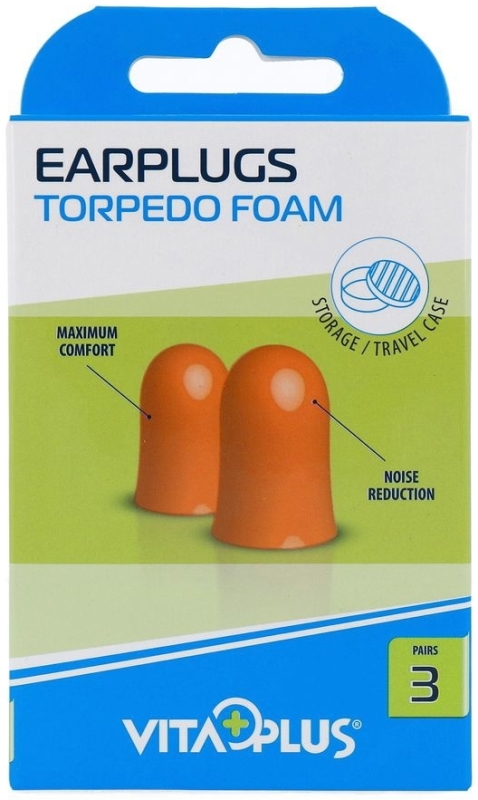 Oordopje Foam Aqua Oranje 6st
