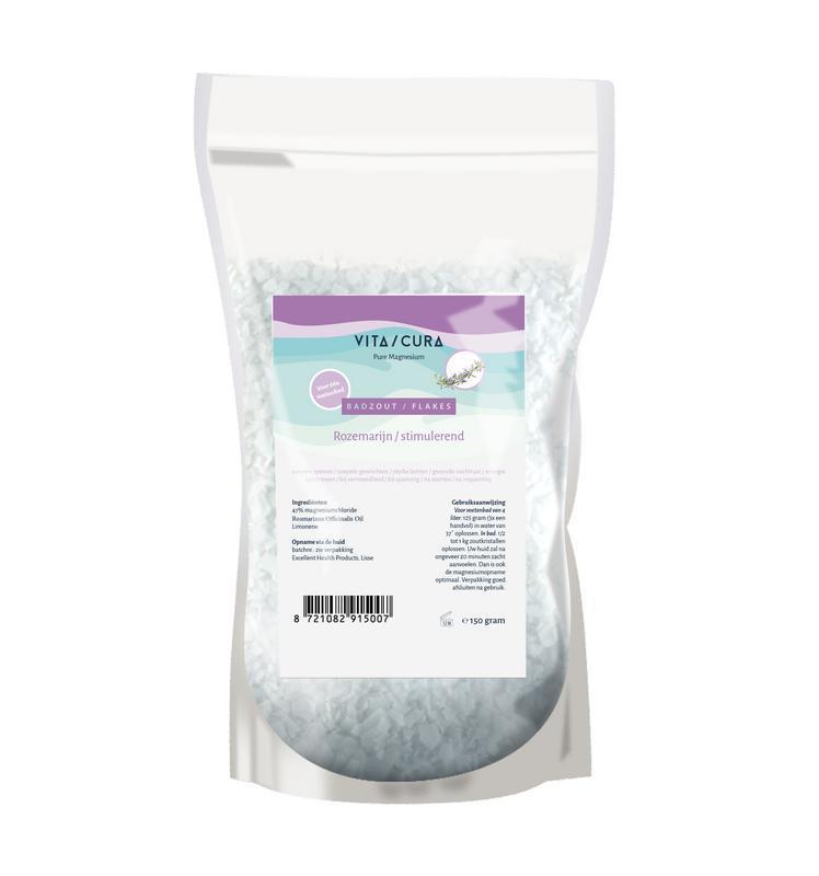 Vita Cura Magnesium zout flakes rozemarijn 150g