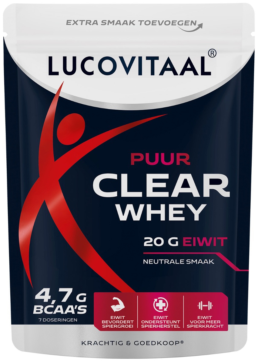 Lucovitaal Clear Whey Poeder Puur 175 gram