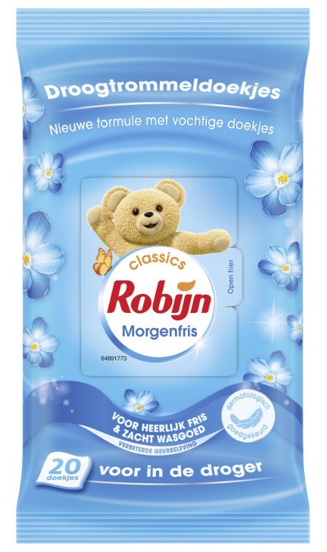 Droogtrommeldoekjes Intense Morgenfris 20 Stuks