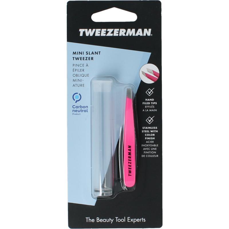 Mini slant tweezer neon pink 1st
