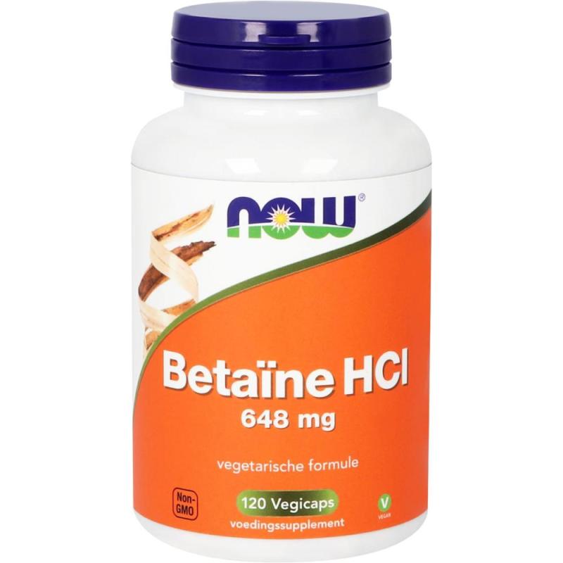 Betaïne HCI 648mg 120 capsules