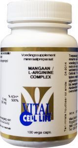 Mangaan/L-arginine Complex 100cap