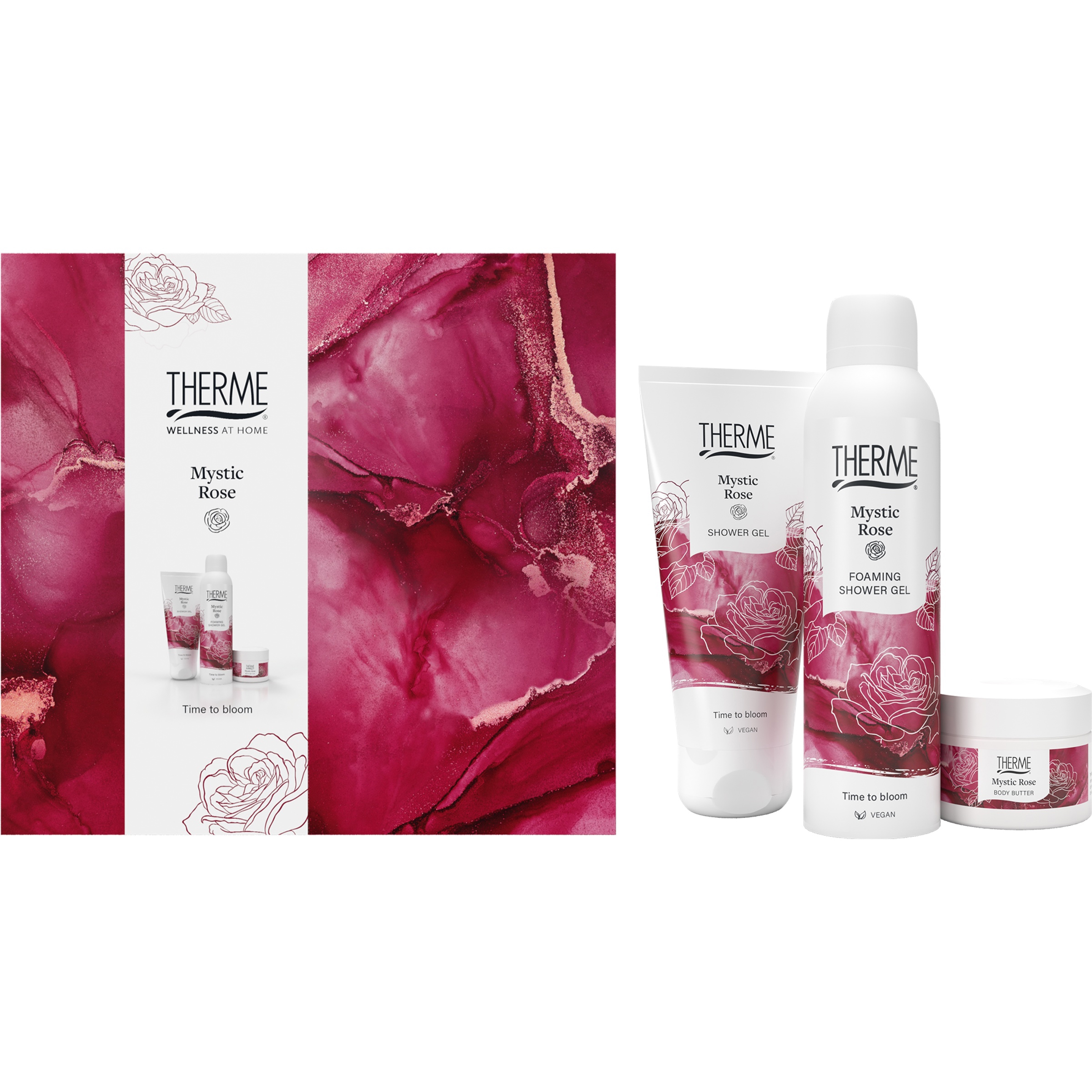 Therme Mystic Rose Wellness Set 3st