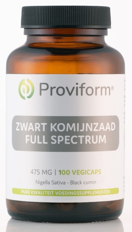 Zwart komijnzaad full spectrum 475mg (black cumin) 100vc